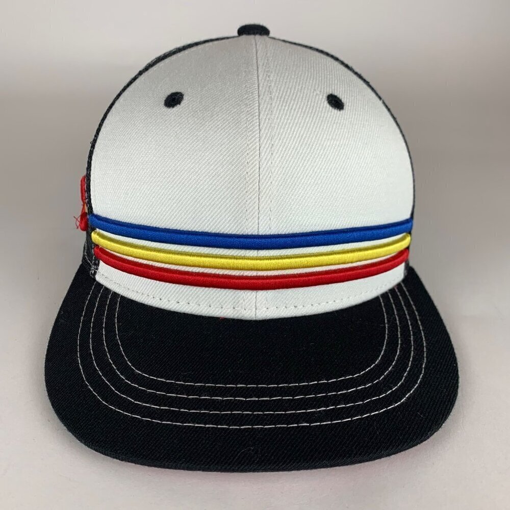 Colorado State Flag Black White Aksels Snapback Trucker Hat - Picture 2 of 6